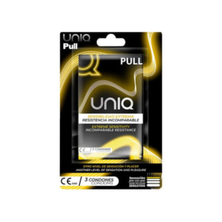 UNIQ - PRESERVATIVI SENZA LATTICE CON STRISCE 3 UNITÀ