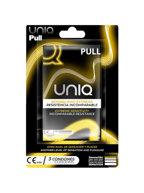 UNIQ - PRESERVATIVI SENZA LATTICE CON STRISCE 3 UNITÀ