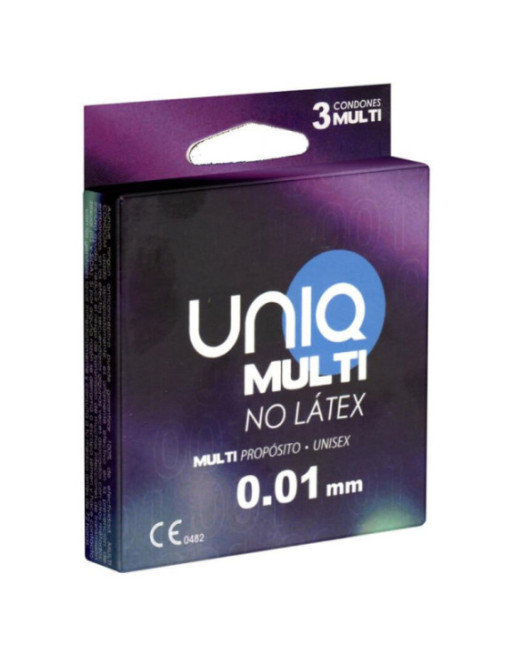 UNIQ - PRESERVATIVO SENZA LATTICE MULTI 3 UNITÀ
