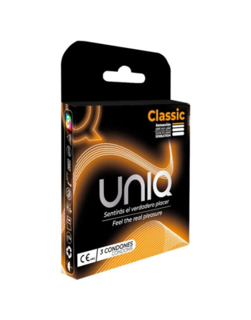 UNIQ - PRESERVATIVO SENZA LATTICE CLASSIC 3 UNITÀ