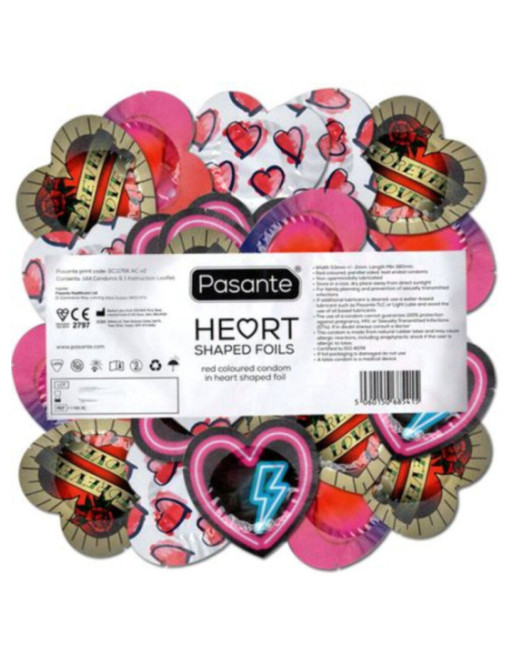 PASANTE - PRESERVATIVI ROSSO A FORMA DI CUORE 144 UNIT