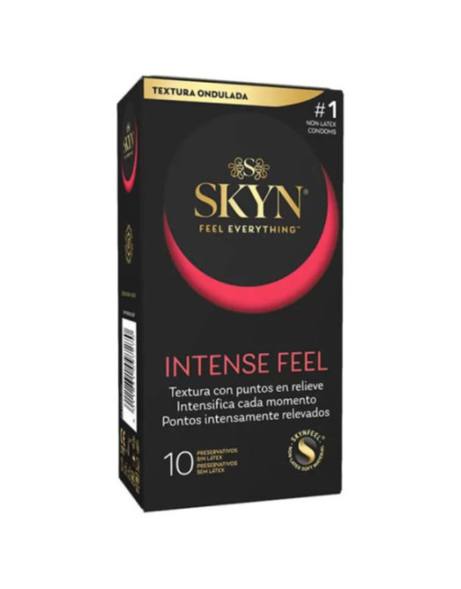 SKYN - PRESERVATIVO TEXTURED INTENSE FEEL CON DESIGN ONDULATO 10 UNITÀ