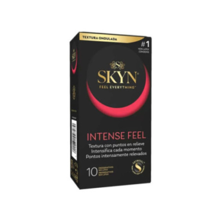 SKYN - PRESERVATIVO TEXTURED INTENSE FEEL CON DESIGN ONDULATO 10 UNITÀ