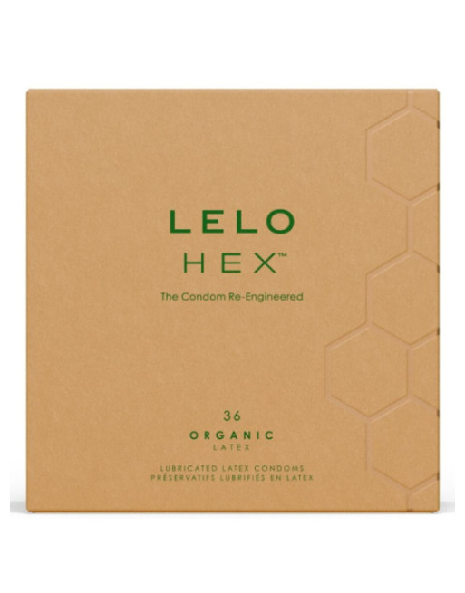 LELO - PRESERVATIVI ORGANICI HEX CONFEZIONE DA 36 UNITÀ