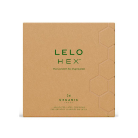 LELO - PRESERVATIVI ORGANICI HEX CONFEZIONE DA 36 UNITÀ