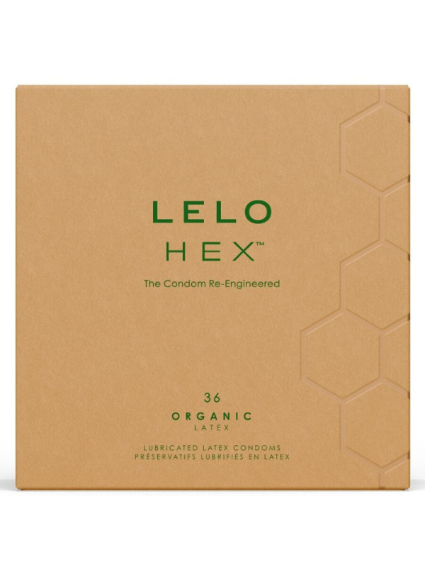 LELO - PRESERVATIVI ORGANICI HEX CONFEZIONE DA 36 UNITÀ