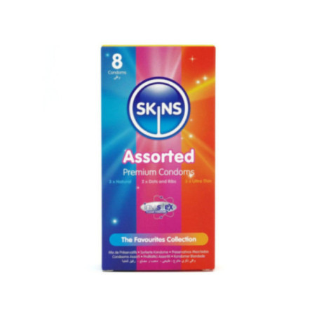 SKINS - CONFEZIONE ASSORTITA DI 8 PRESERVATIVI PREMIUM