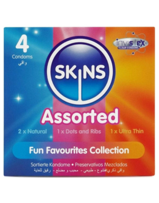 SKINS - CONFEZIONE DA 4 PRESERVATIVI ASSORTITI PREMIUM