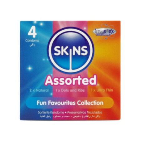 SKINS - CONFEZIONE DA 4 PRESERVATIVI ASSORTITI PREMIUM