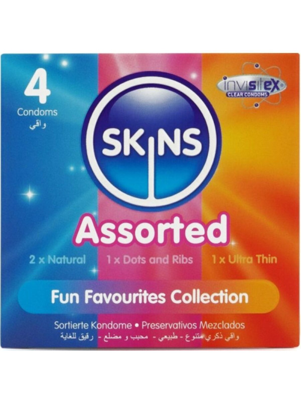 SKINS - CONFEZIONE DA 4 PRESERVATIVI ASSORTITI PREMIUM