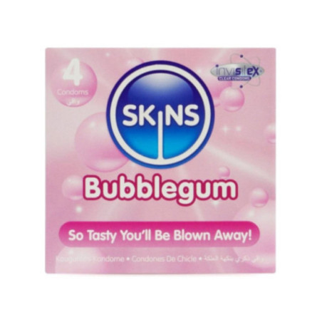 SKINS - BUBBLEGUM PREMIUM CONDOM CONFEZIONE DA 4