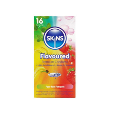 SKINS - PRESERVATIVI MULTIGUSTO PREMIUM CONFEZIONE DA 16