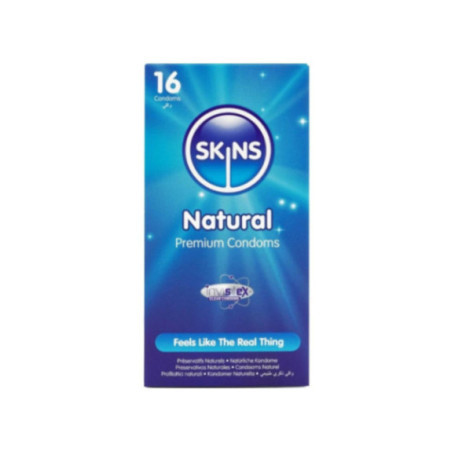 SKINS - PRESERVATIVI NATURALI PREMIUM CONFEZIONE DA 16
