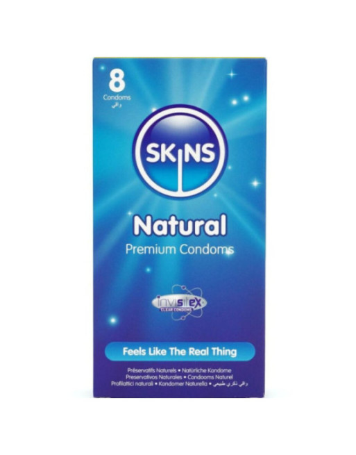 SKINS - PRESERVATIVI NATURALI PREMIUM CONFEZIONE DA 8