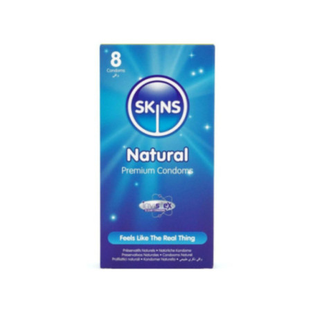 SKINS - PRESERVATIVI NATURALI PREMIUM CONFEZIONE DA 8