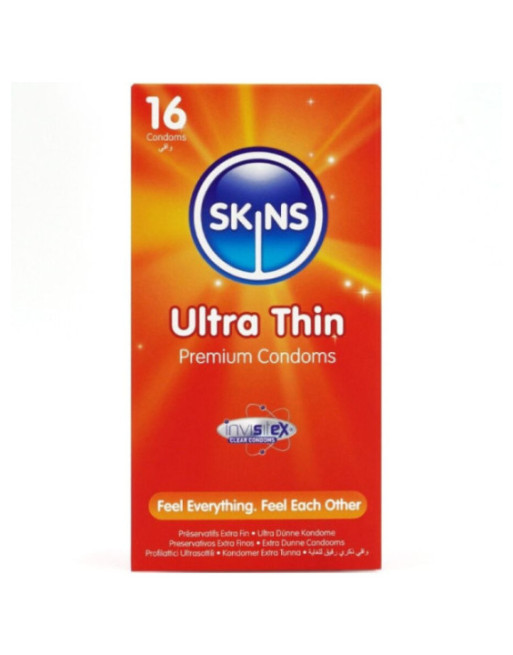SKINS - PRESERVATIVI ULTRA SOTTILI PREMIUM CONFEZIONE DA 16