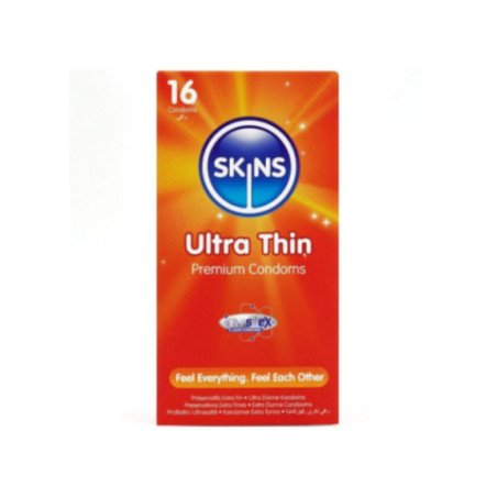 SKINS - PRESERVATIVI ULTRA SOTTILI PREMIUM CONFEZIONE DA 16