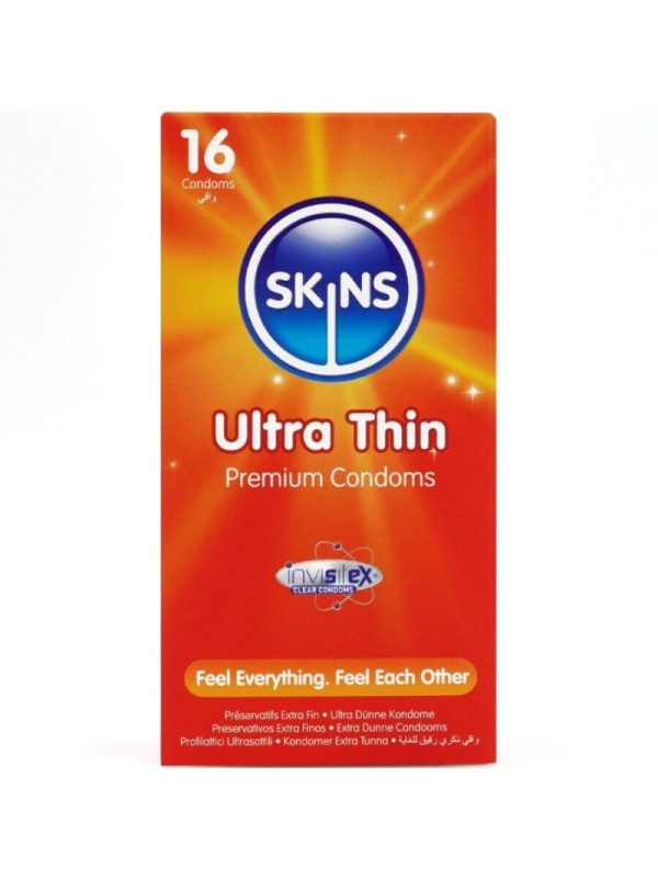 SKINS - PRESERVATIVI ULTRA SOTTILI PREMIUM CONFEZIONE DA 16