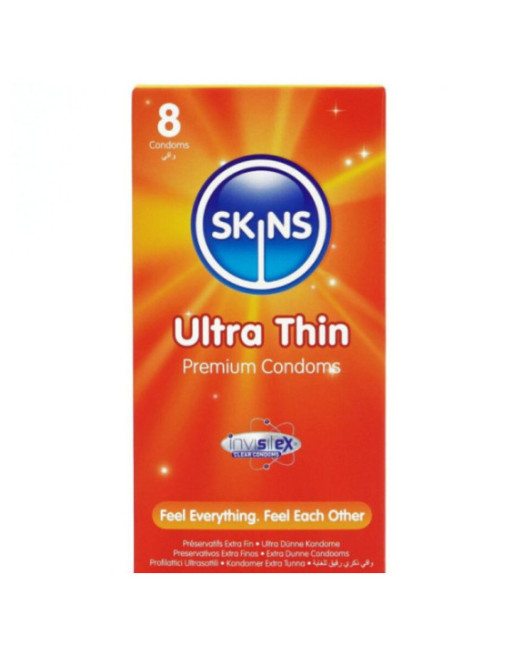 SKINS - PRESERVATIVI ULTRA SOTTILI PREMIUM CONFEZIONE DA 8