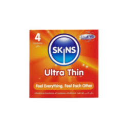 SKINS - PRESERVATIVI ULTRA SOTTILI PREMIUM CONFEZIONE DA 4