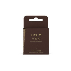 LELO HEX CONDOMS RESPECT XL 3 PACK