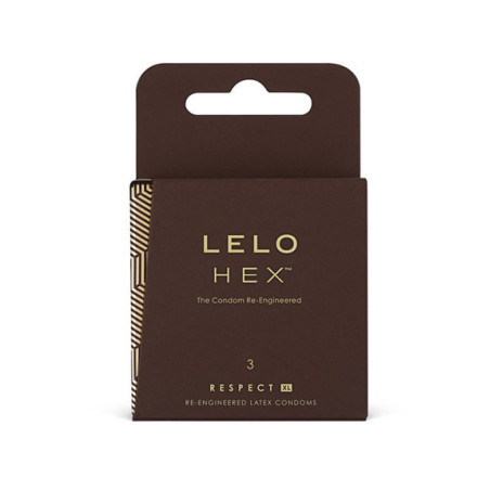LELO HEX CONDOMS RESPECT XL 3 PACK