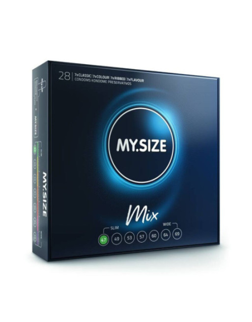 MY SIZE - MIX PRESERVATIVI 47 MM 28 UNIT