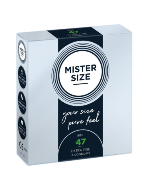MISTER SIZE - PRESERVATIVI TAGLIA XS 47 MM (3 UNITÀ)