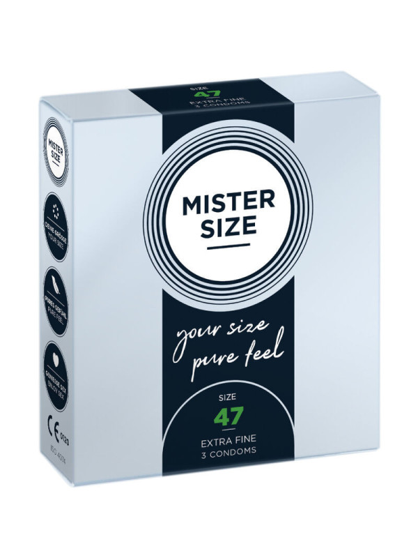 MISTER SIZE - PRESERVATIVI TAGLIA XS 47 MM (3 UNITÀ)