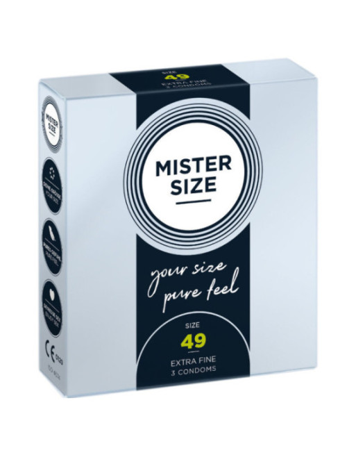 MISTER SIZE - PRESERVATIVO TAGLIA S 49 MM (3 UNITÀ)