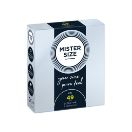 MISTER SIZE - PRESERVATIVO TAGLIA S 49 MM (3 UNITÀ)