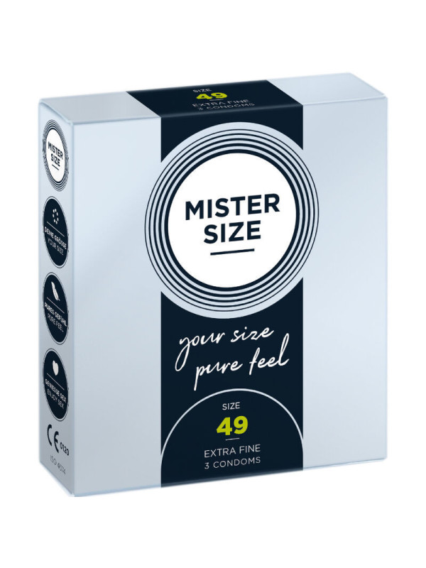 MISTER SIZE - PRESERVATIVO TAGLIA S 49 MM (3 UNITÀ)