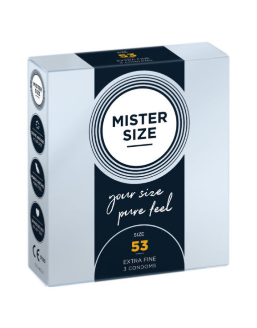 MISTER SIZE - PRESERVATIVO TAGLIA M 53 MM (3 UNITÀ)