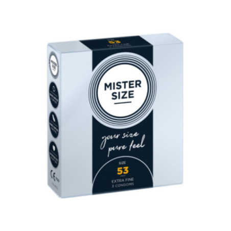 MISTER SIZE - PRESERVATIVO TAGLIA M 53 MM (3 UNITÀ)