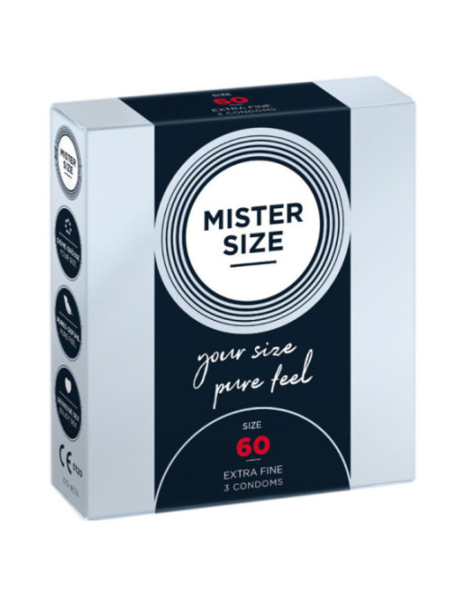 MISTER SIZE - PRESERVATIVO TAGLIA XL 60 MM (3 UNITÀ)