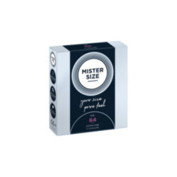 MISTER SIZE - PRESERVATIVI TAGLIA XXL 64 MM (3 UNITÀ)
