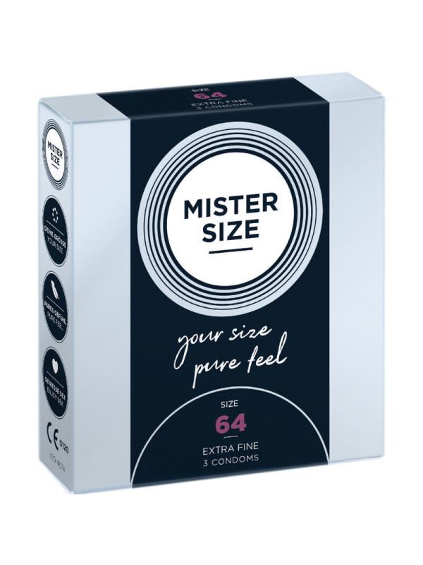 MISTER SIZE - PRESERVATIVI TAGLIA XXL 64 MM (3 UNITÀ)