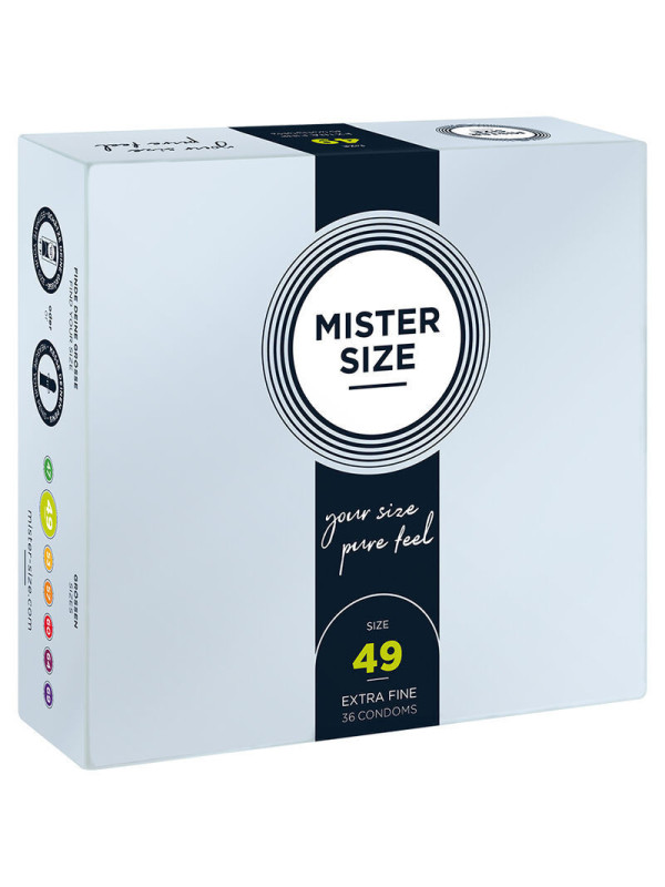 MISTER SIZE - PRESERVATIVO TAGLIA S 49 MM (36 UNITÀ)