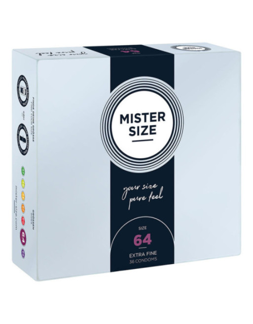 MISTER SIZE - PRESERVATIVI TAGLIA XXL 64 MM (36 UNITÀ)