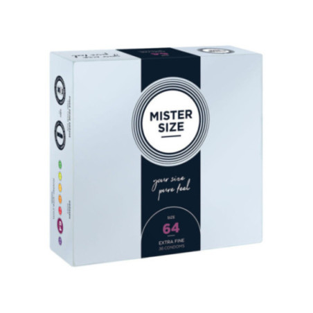 MISTER SIZE - PRESERVATIVI TAGLIA XXL 64 MM (36 UNITÀ)