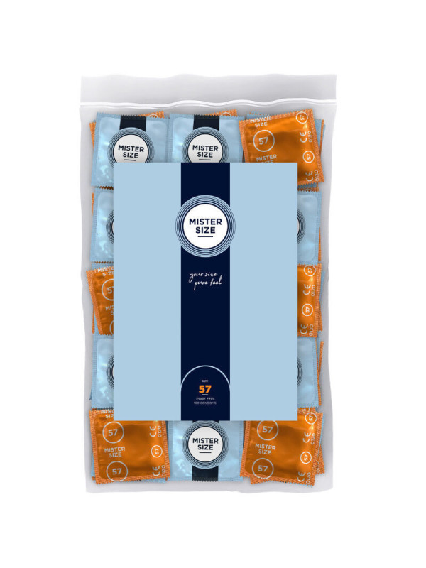 MISTER SIZE - PRESERVATIVO TAGLIA L 57 MM (100 UNITÀ)