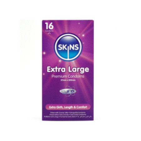 SKINS - PRESERVATIVI EXTRA LARGE PREMIUM CONFEZIONE DA 16