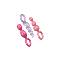 SATISFYER - SET 3 PZ TAPPI ANAL TRICOLORE