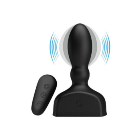 MR PLAY - TELECOMANDO PLUG ANALE GONFIABILE NERO