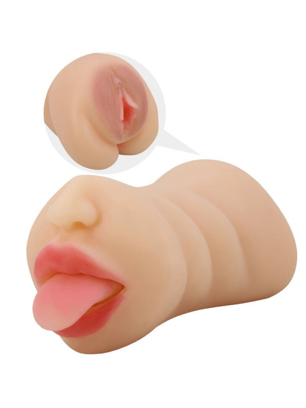 CRAZY BULL - MASTUBADOR A FORMA DI SARAH VAGINA DOPPIA ENTRATA