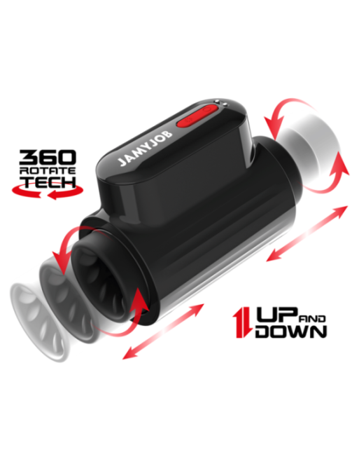 JAMYJOB - MASTURBATORE IN MODALIT TURBO CON SPINTA A VORTEX E ROTAZIONE A 360