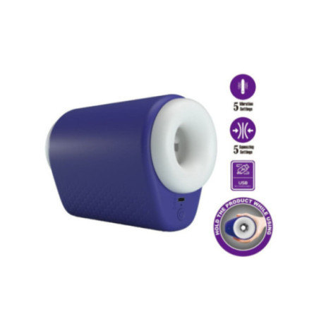 PRETTY LOVE - DJ LADY MASTURBATORE MASCHILE CON VIBRAZIONE 5 IMPOSTAZIONI VIOLA