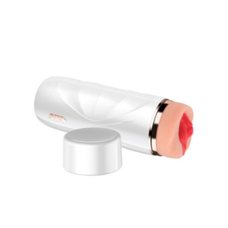 SHEQU - RILEY MASTURBATORE VAGINALE VIBRANTE CON ASPIRAZIONE