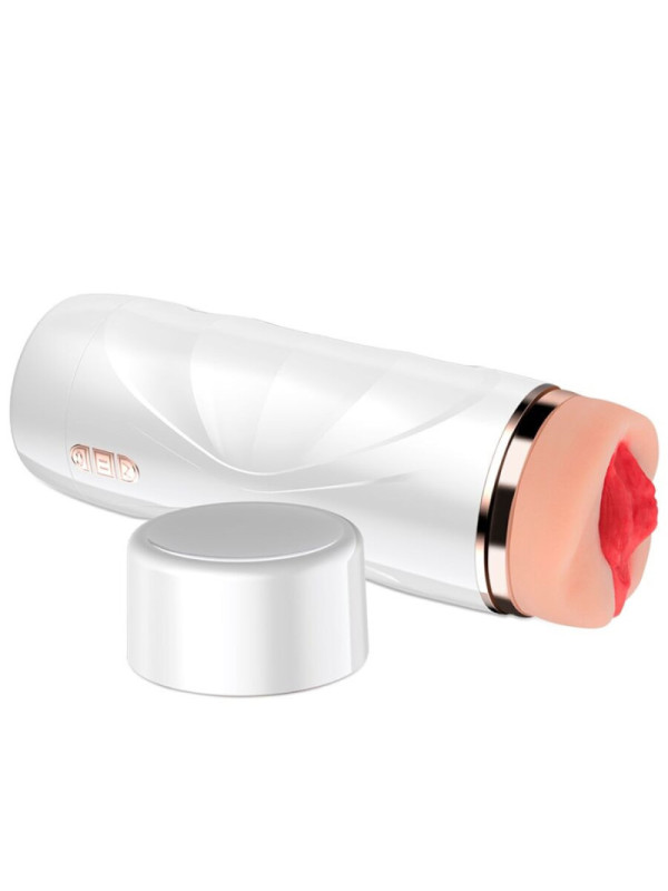 SHEQU - RILEY MASTURBATORE VAGINALE VIBRANTE CON ASPIRAZIONE