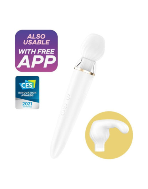 SATISFYER - APP DOUBLE WANDER BIANCO